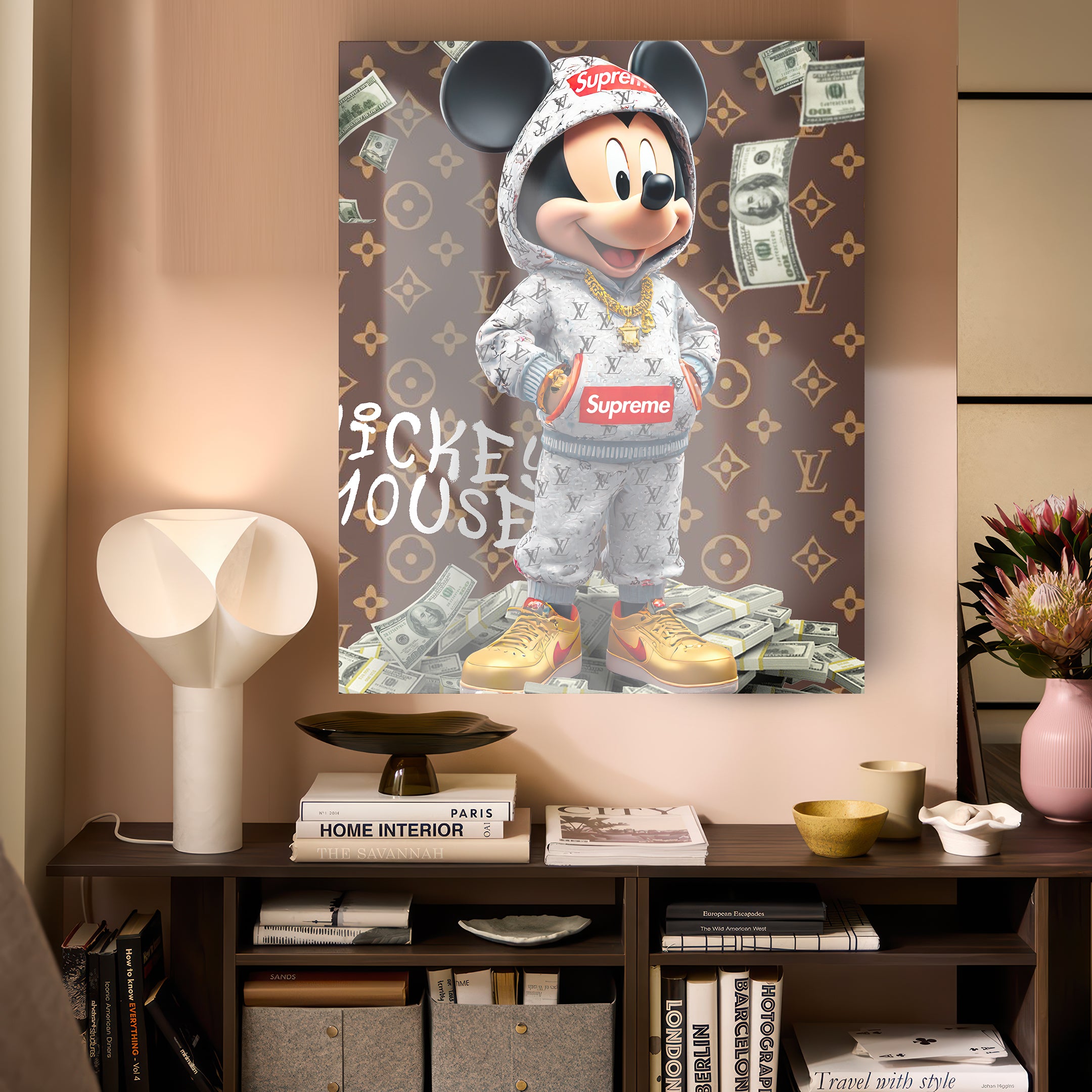 Quadro in vetro MICKY LV MOUSE