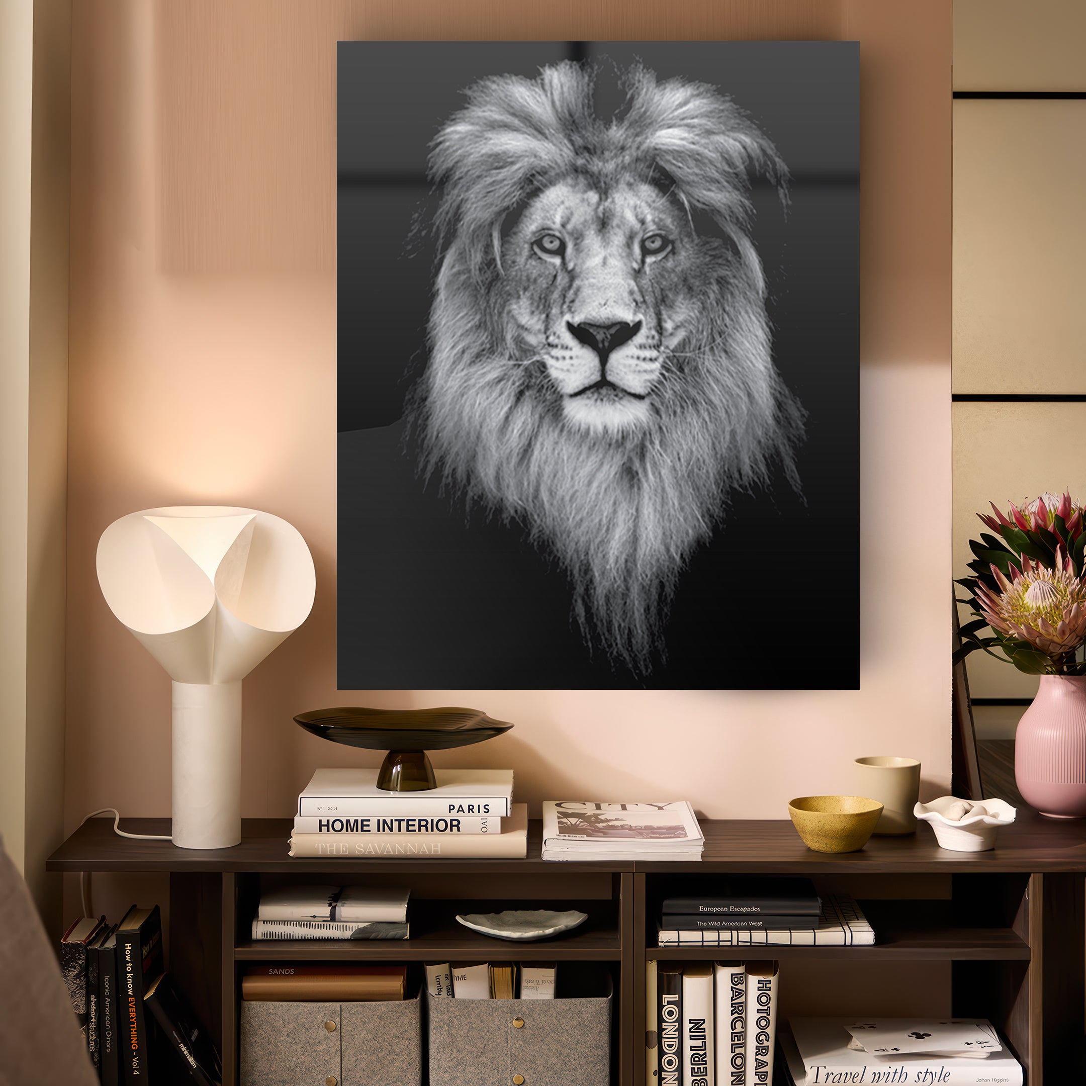 Quadro in vetro LEONE