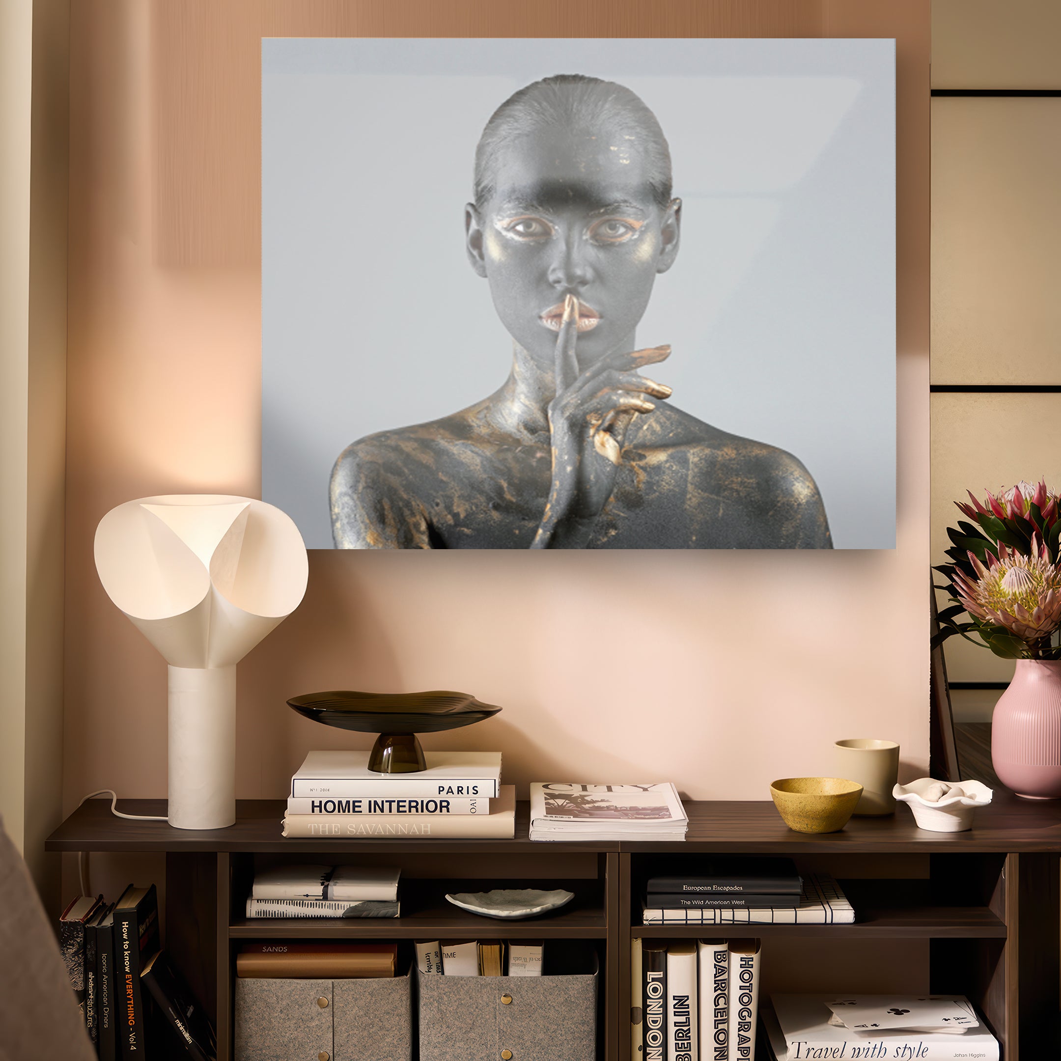 Quadro in vetro SILENCE