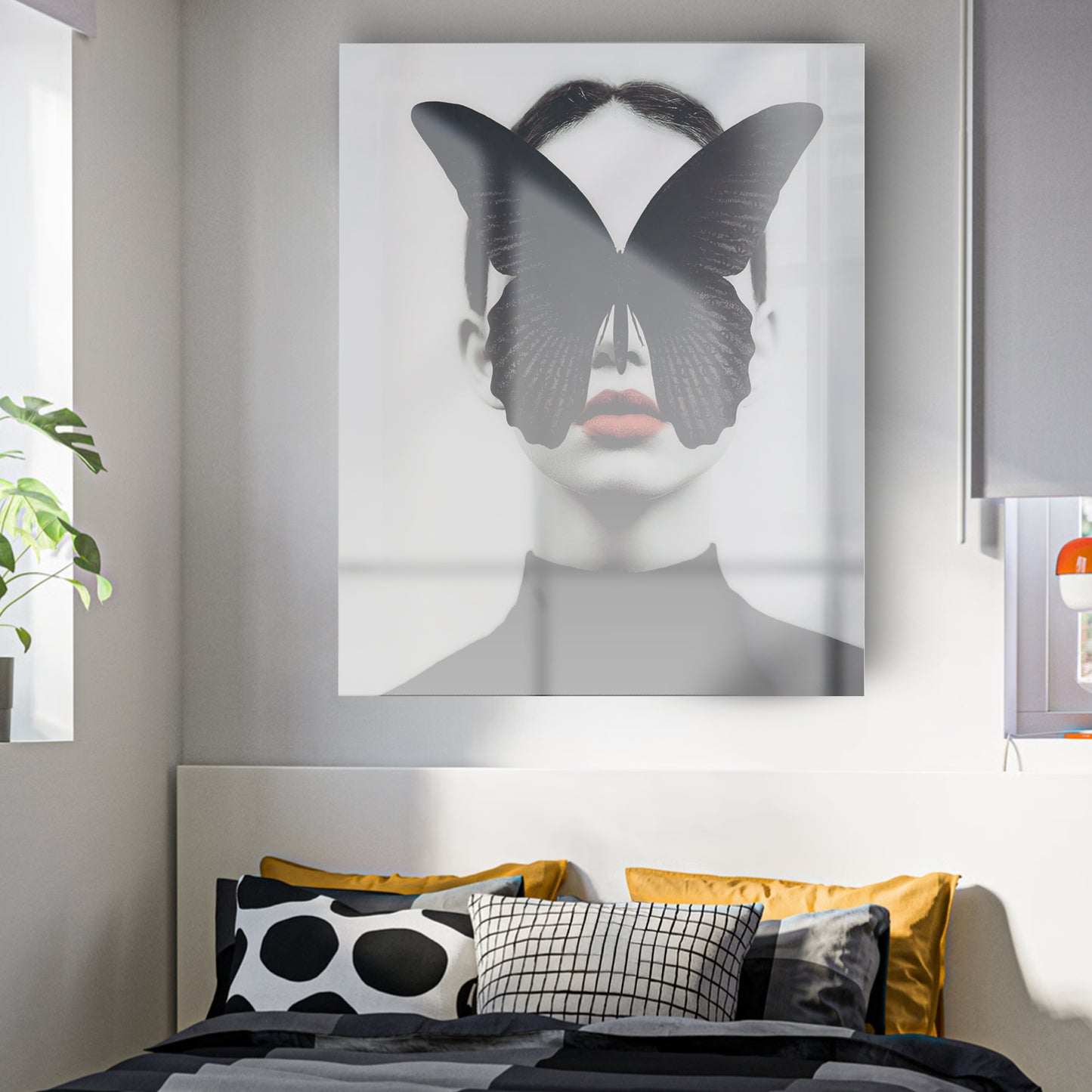 BUTTERFLY glass picture