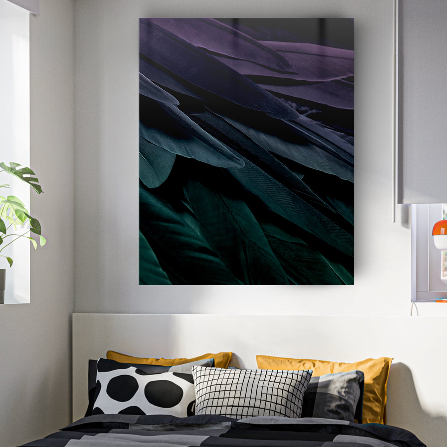 Quadro in vetro PIUMA