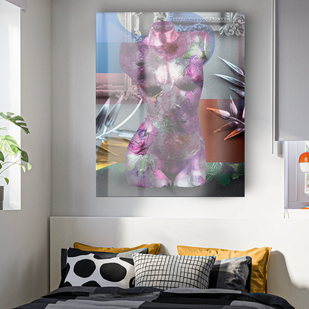 Tableau en verre FLEURS