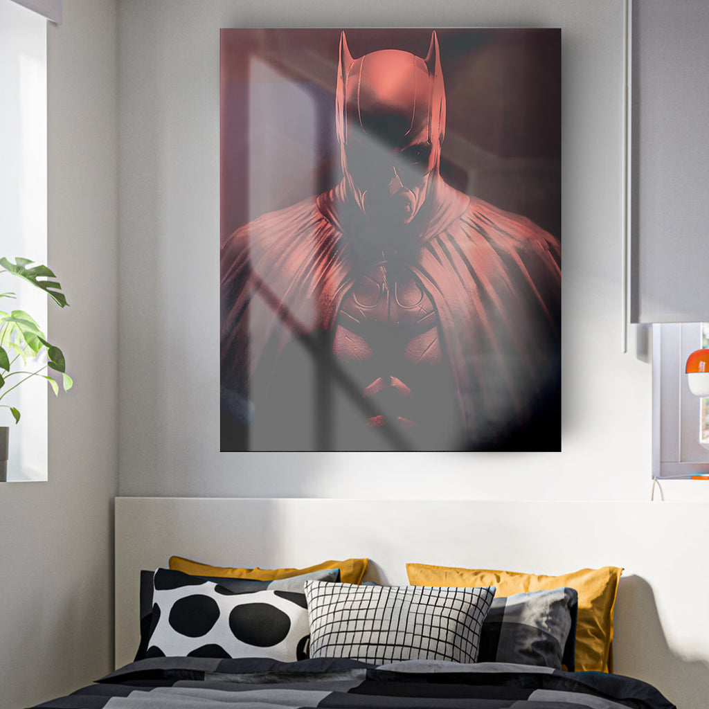 Image en verre BATMAN ROUGE