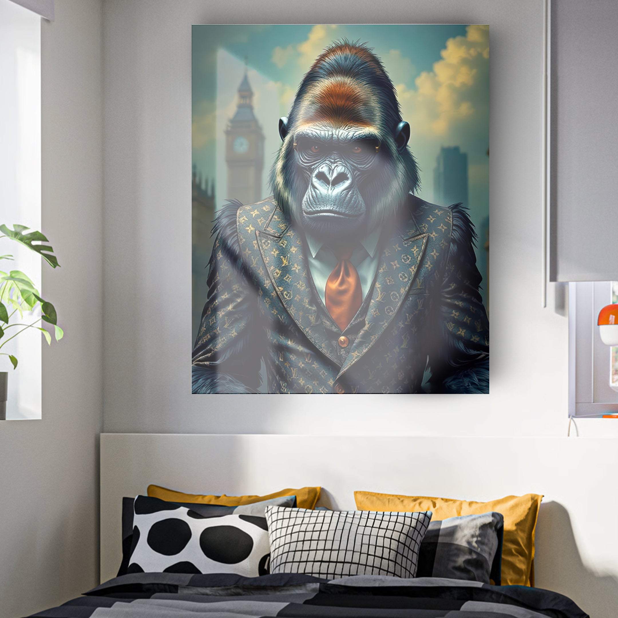 Quadro in vetro GORILLA SUITS