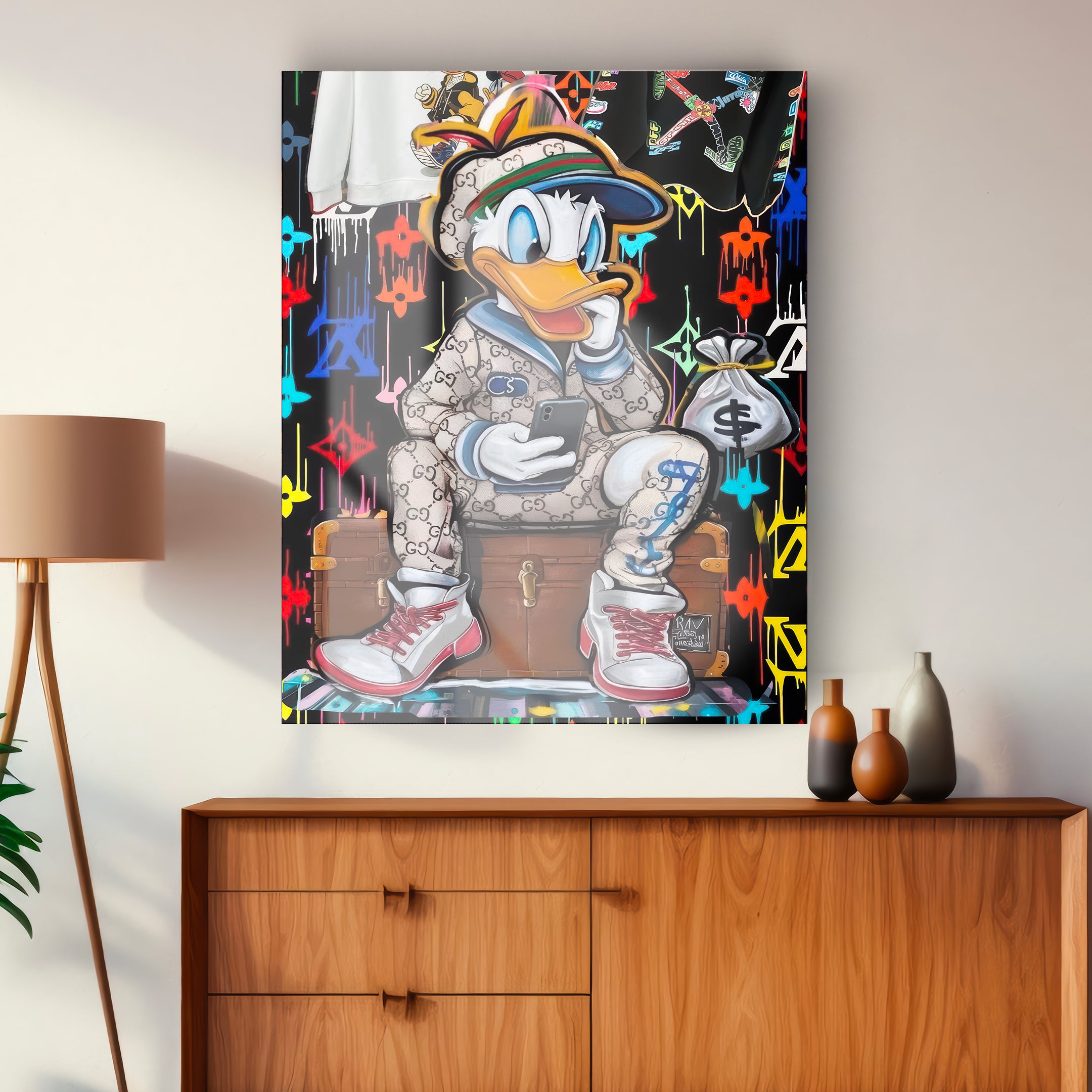 Quadro in vetro PAPERINO POPART