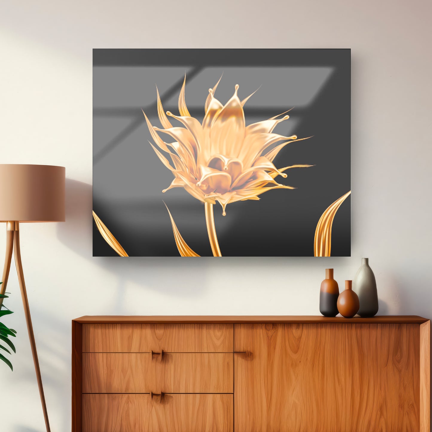 PHILIA GOLD glass picture