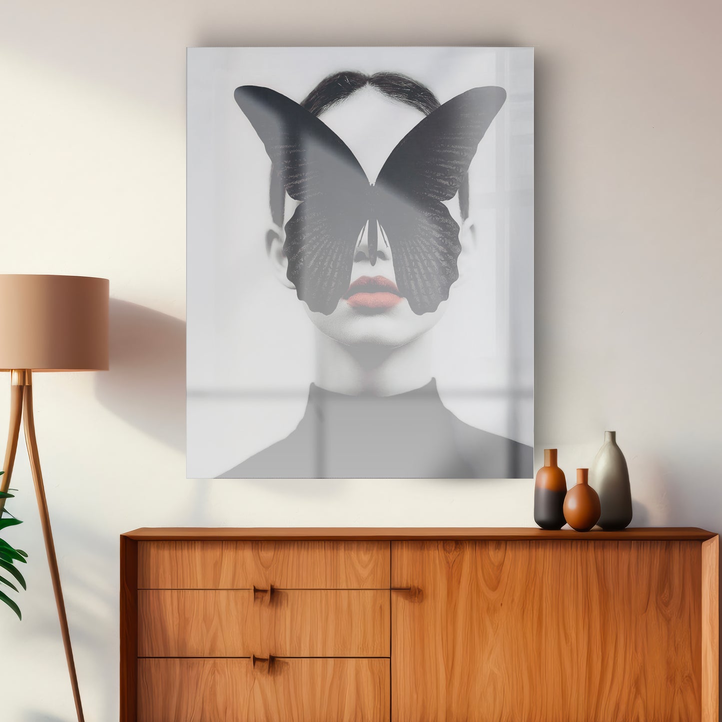 BUTTERFLY glass picture