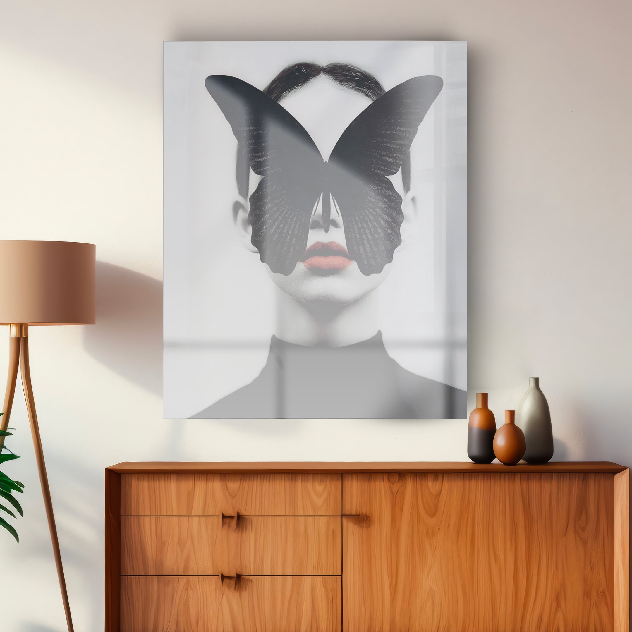 Quadro in vetro BUTTERFLY