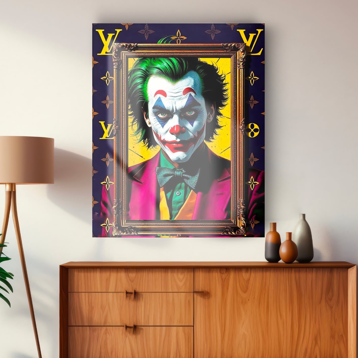 Quadro in vetro LV JOKER