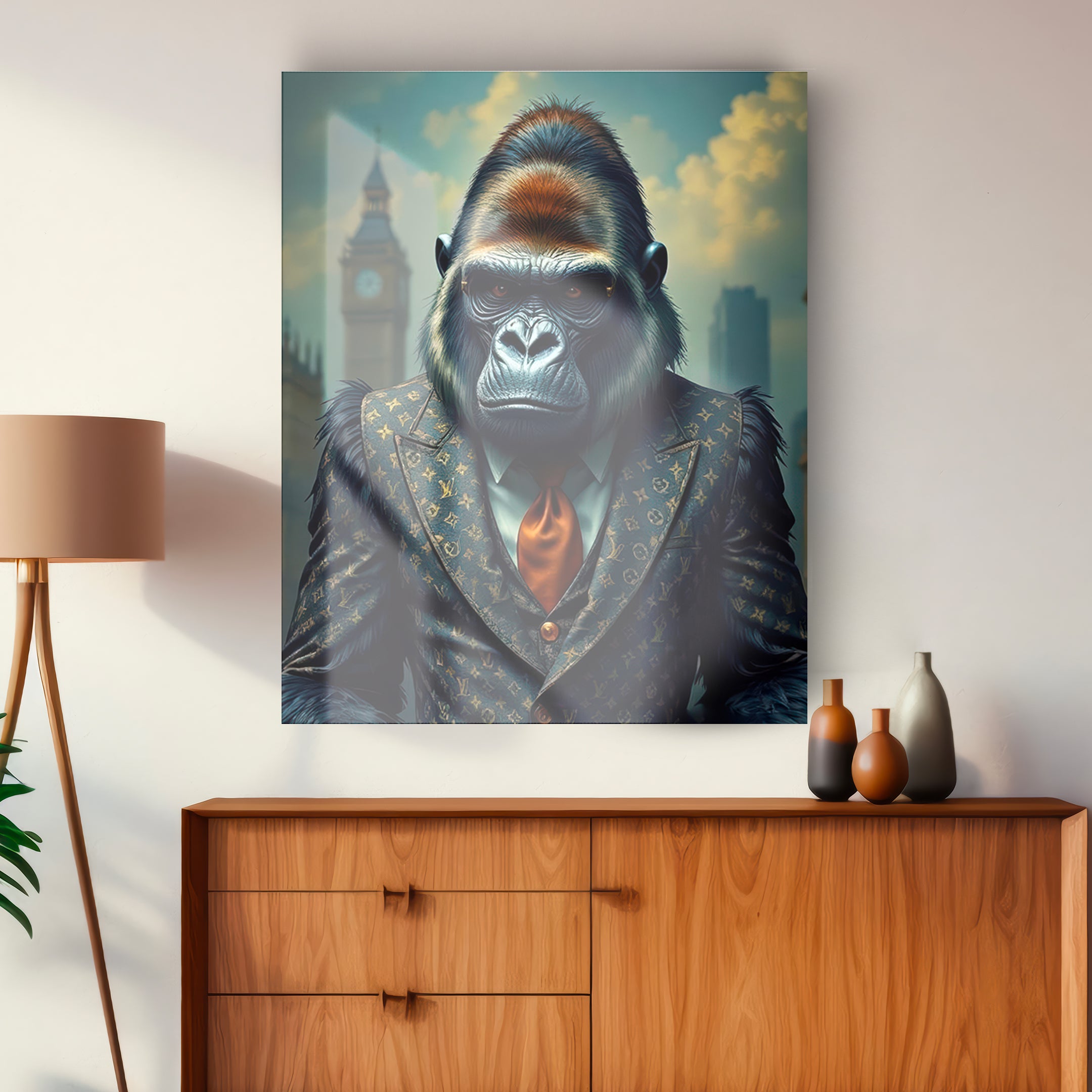 Quadro in vetro GORILLA SUITS