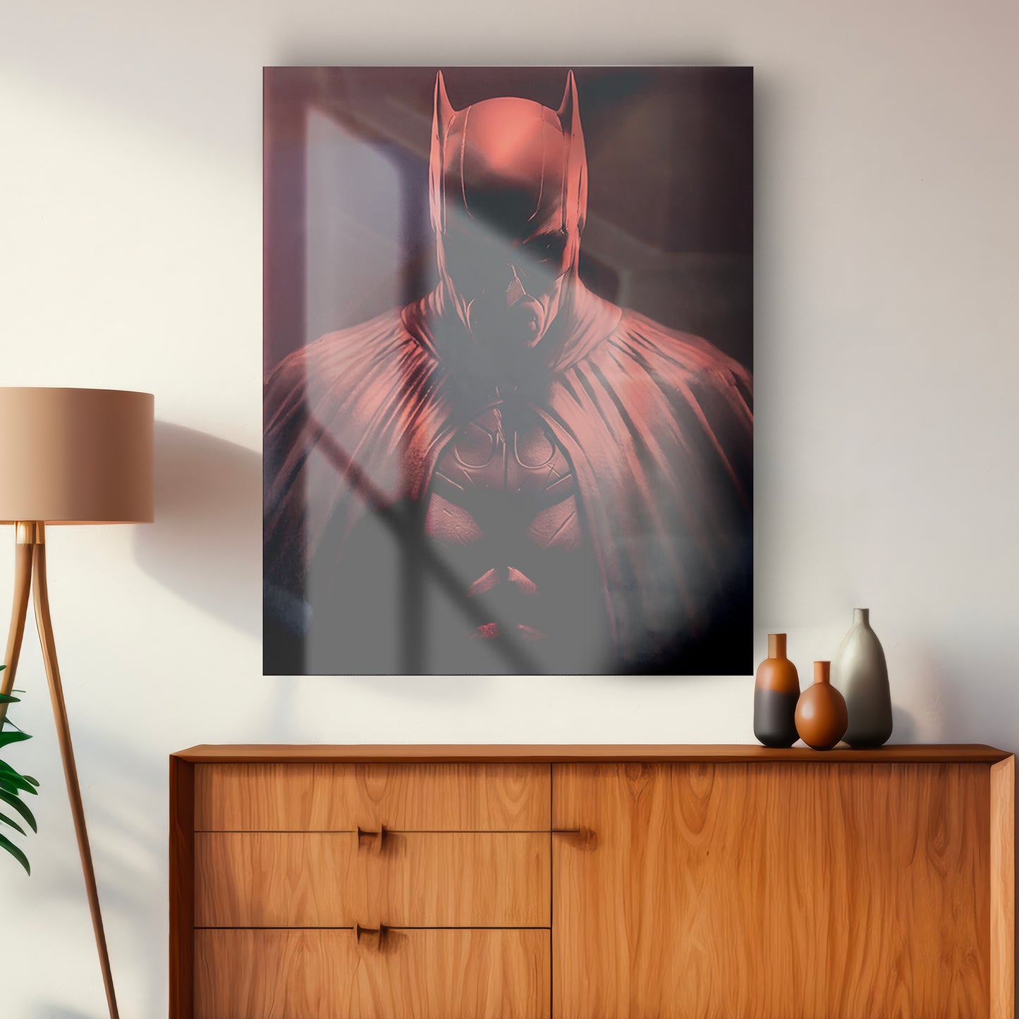 Image en verre BATMAN ROUGE