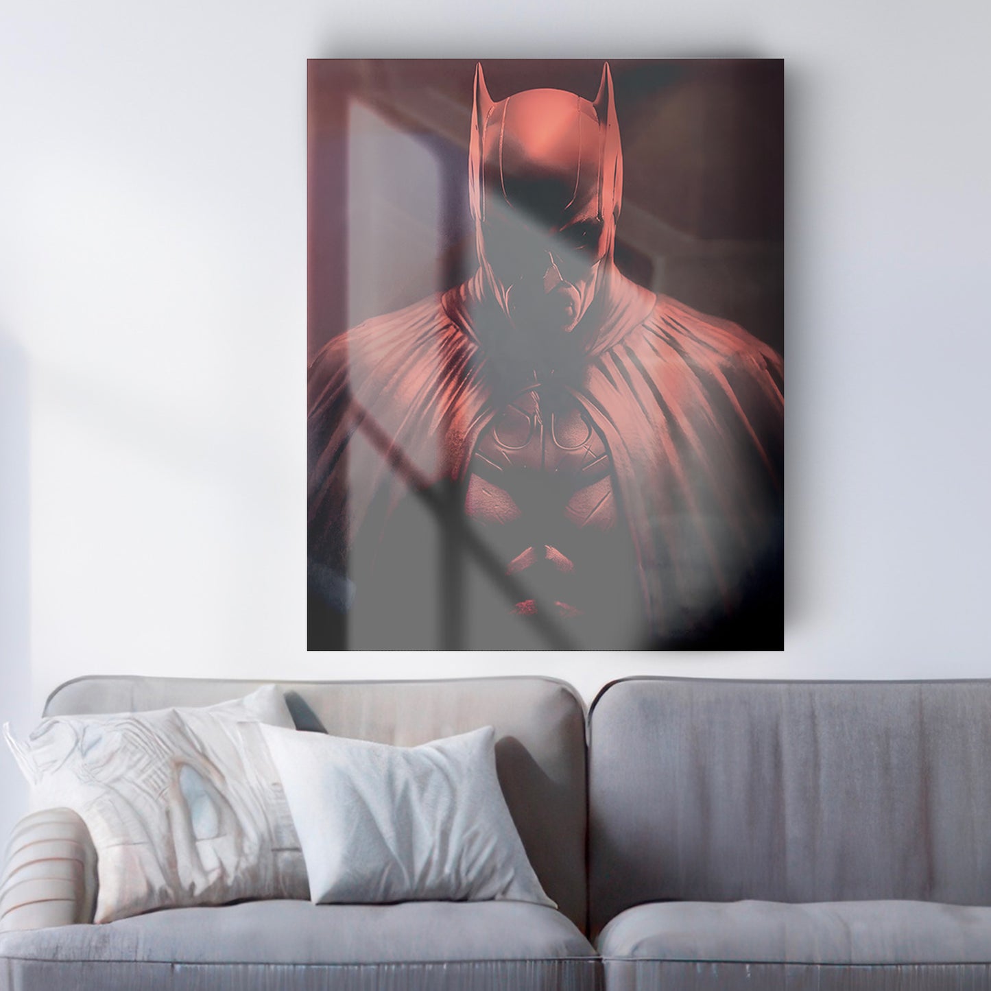 Image en verre BATMAN ROUGE
