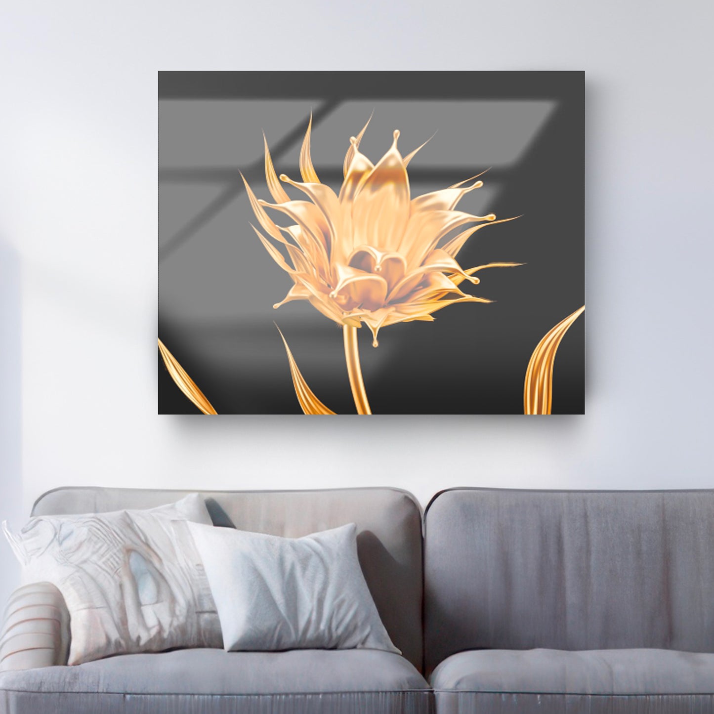 PHILIA GOLD glass picture