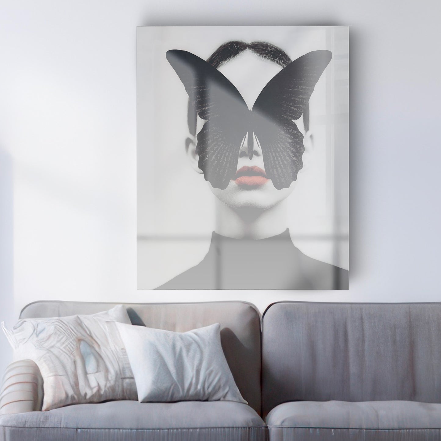 BUTTERFLY glass picture
