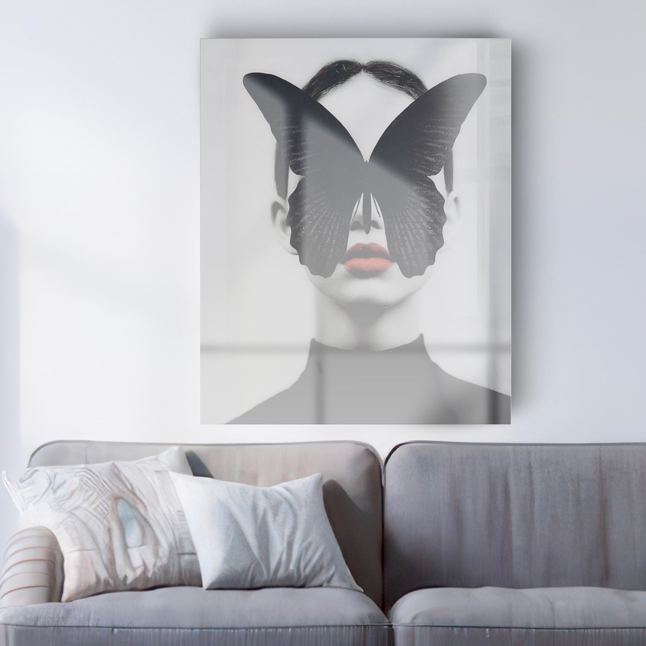 Quadro in vetro BUTTERFLY