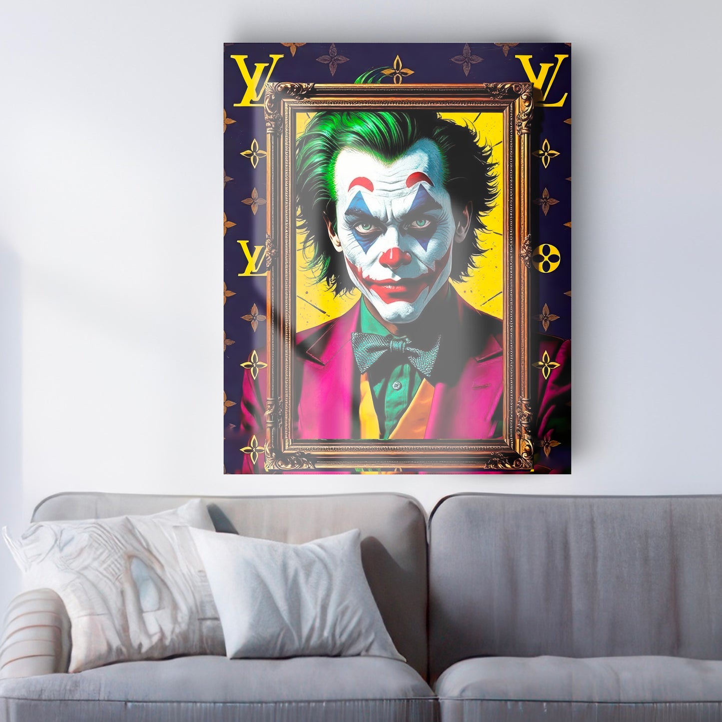 Quadro in vetro LV JOKER