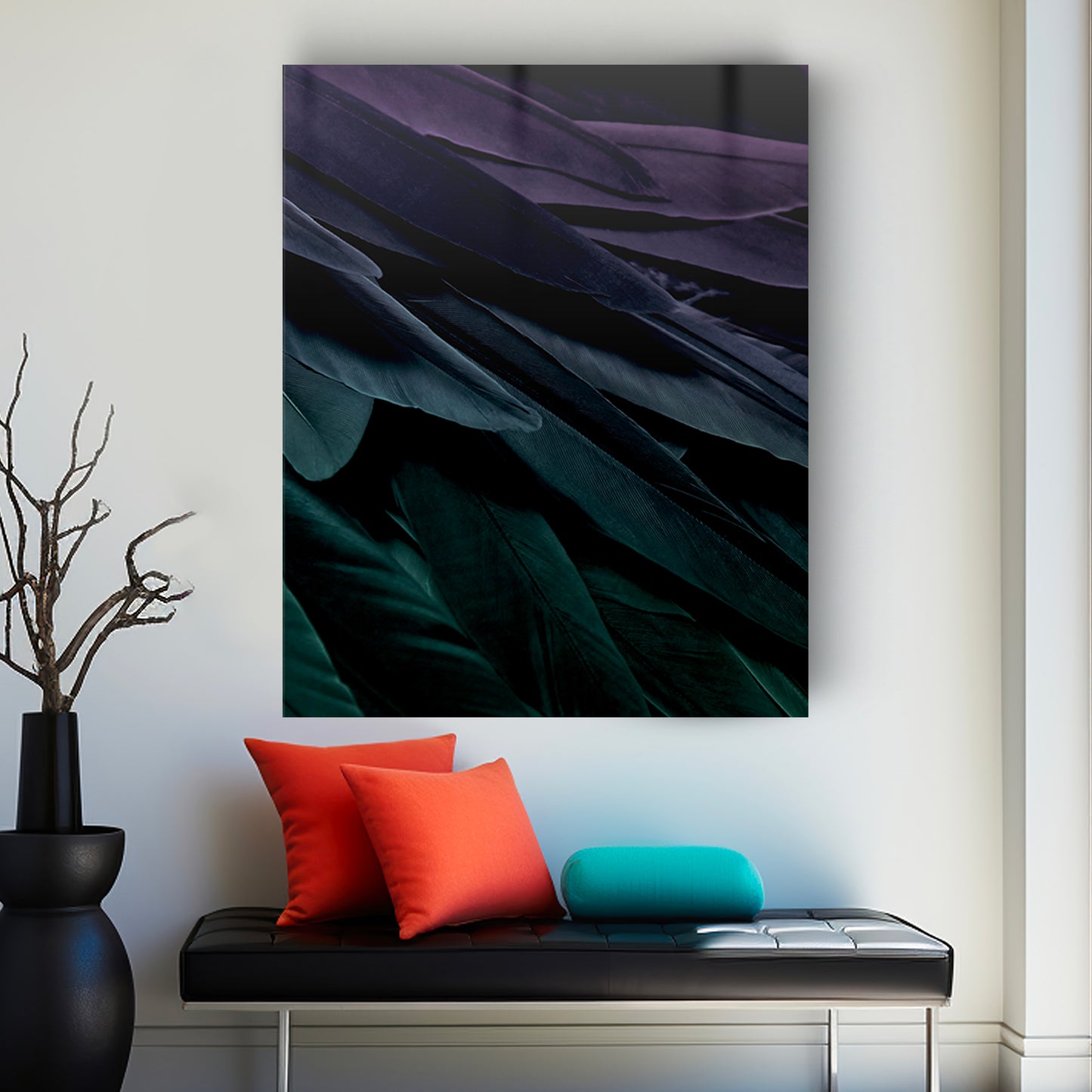 Quadro in vetro PIUMA