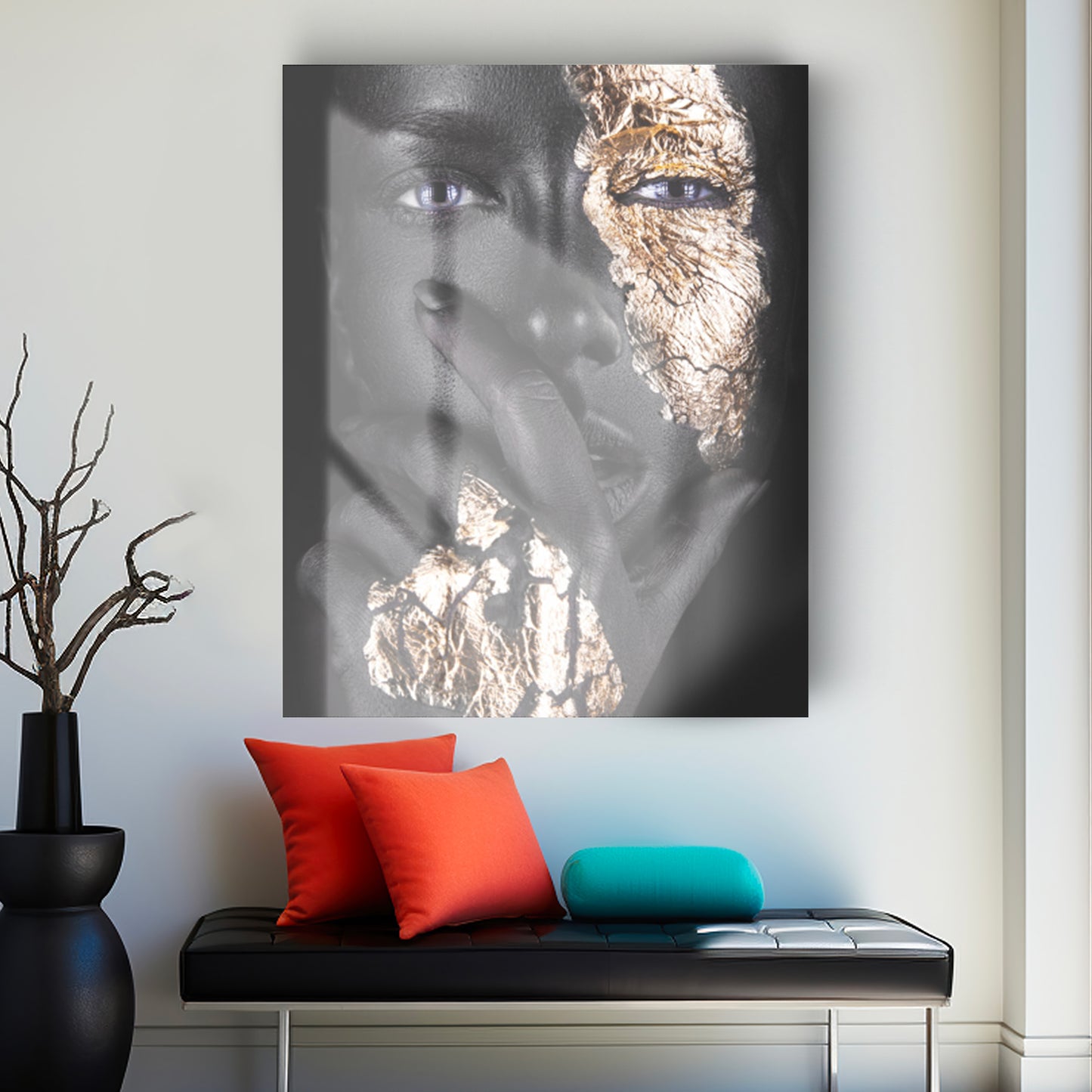 Tableau en verre PHILIA GOLD