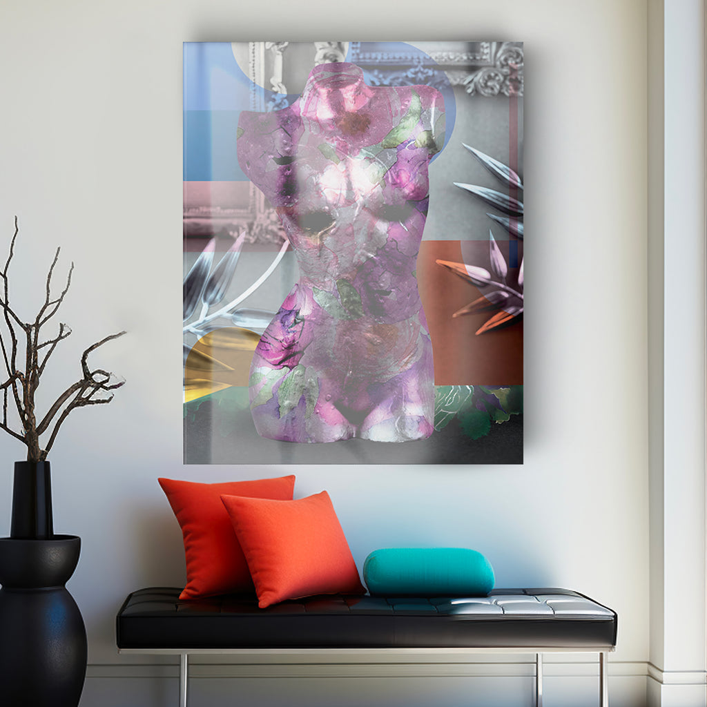 Tableau en verre FLEURS