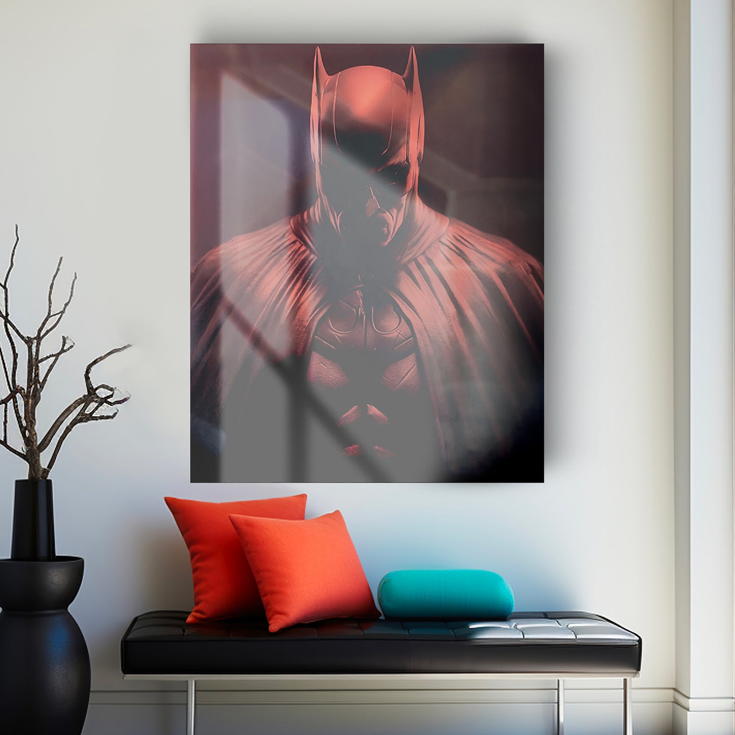 Image en verre BATMAN ROUGE