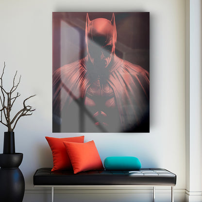Image en verre BATMAN ROUGE