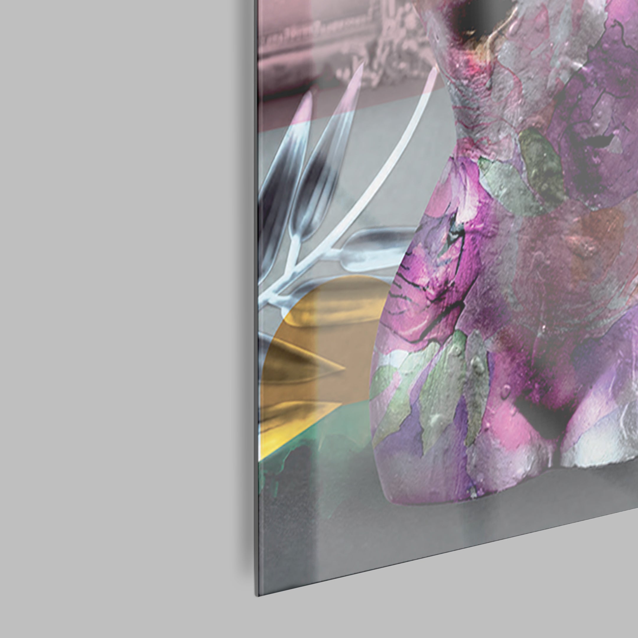 Tableau en verre FLEURS