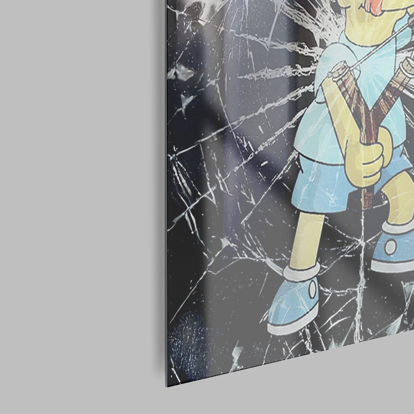 BART SIMPSON glass picture