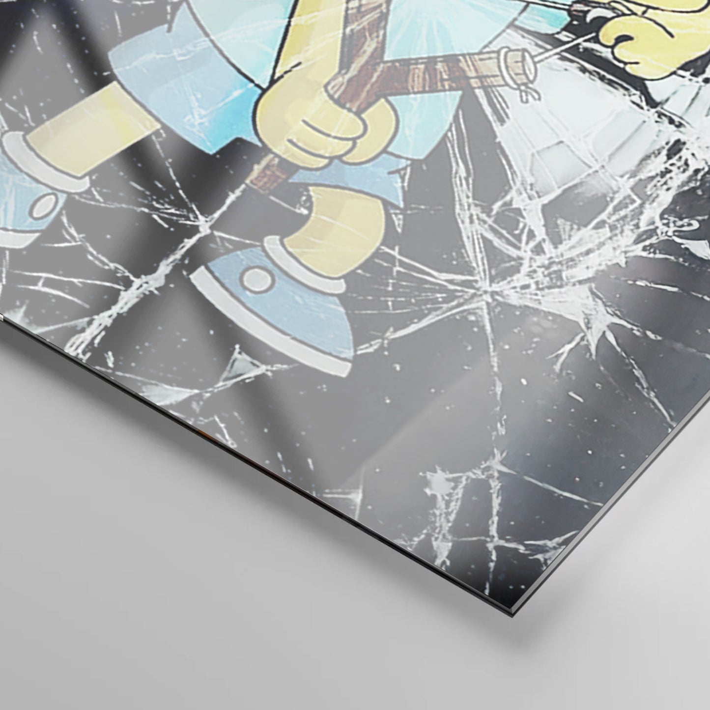 BART SIMPSON glass picture