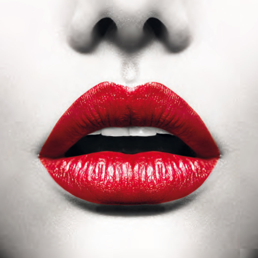 RED KISS TRILOGY glass picture