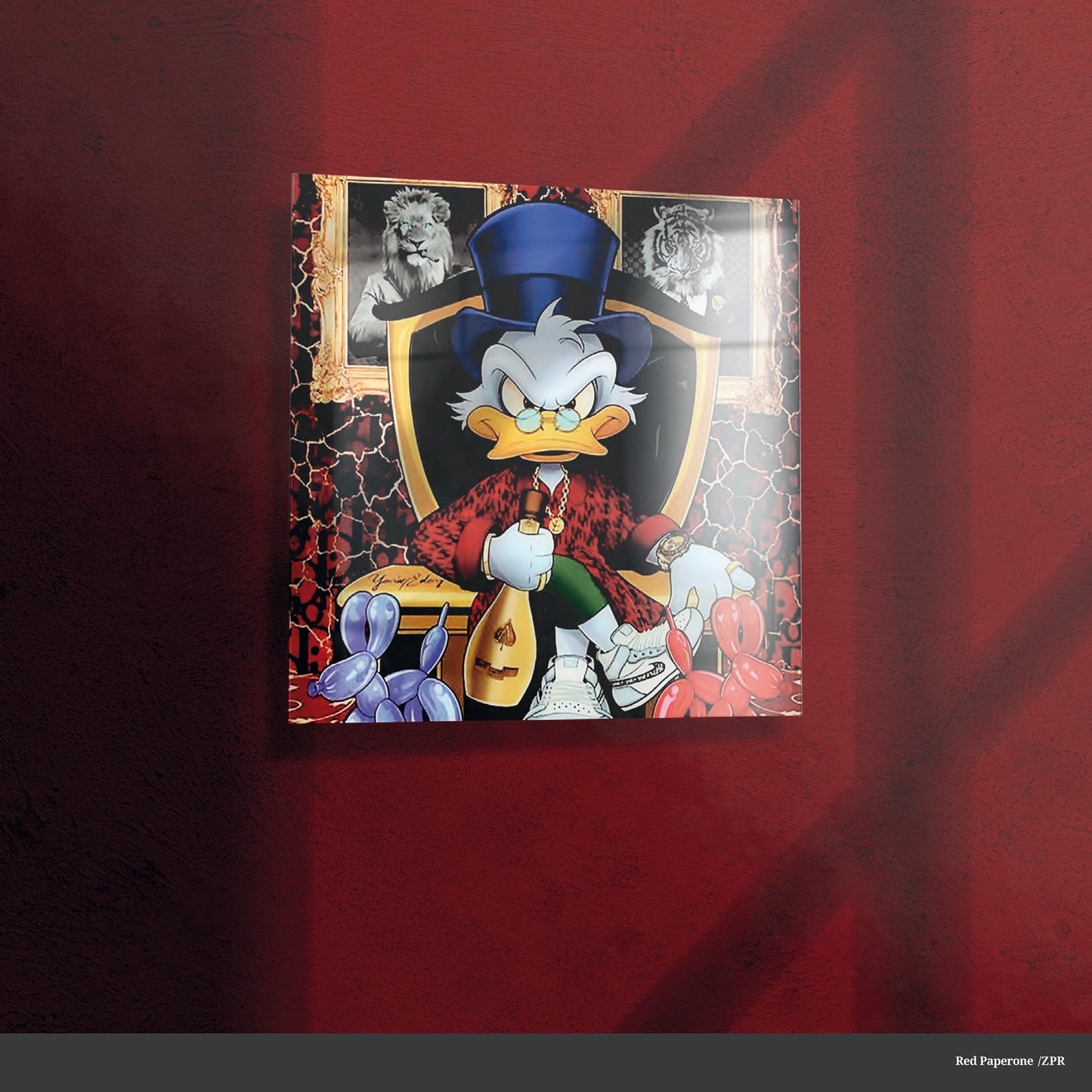 Scrooge glass picture