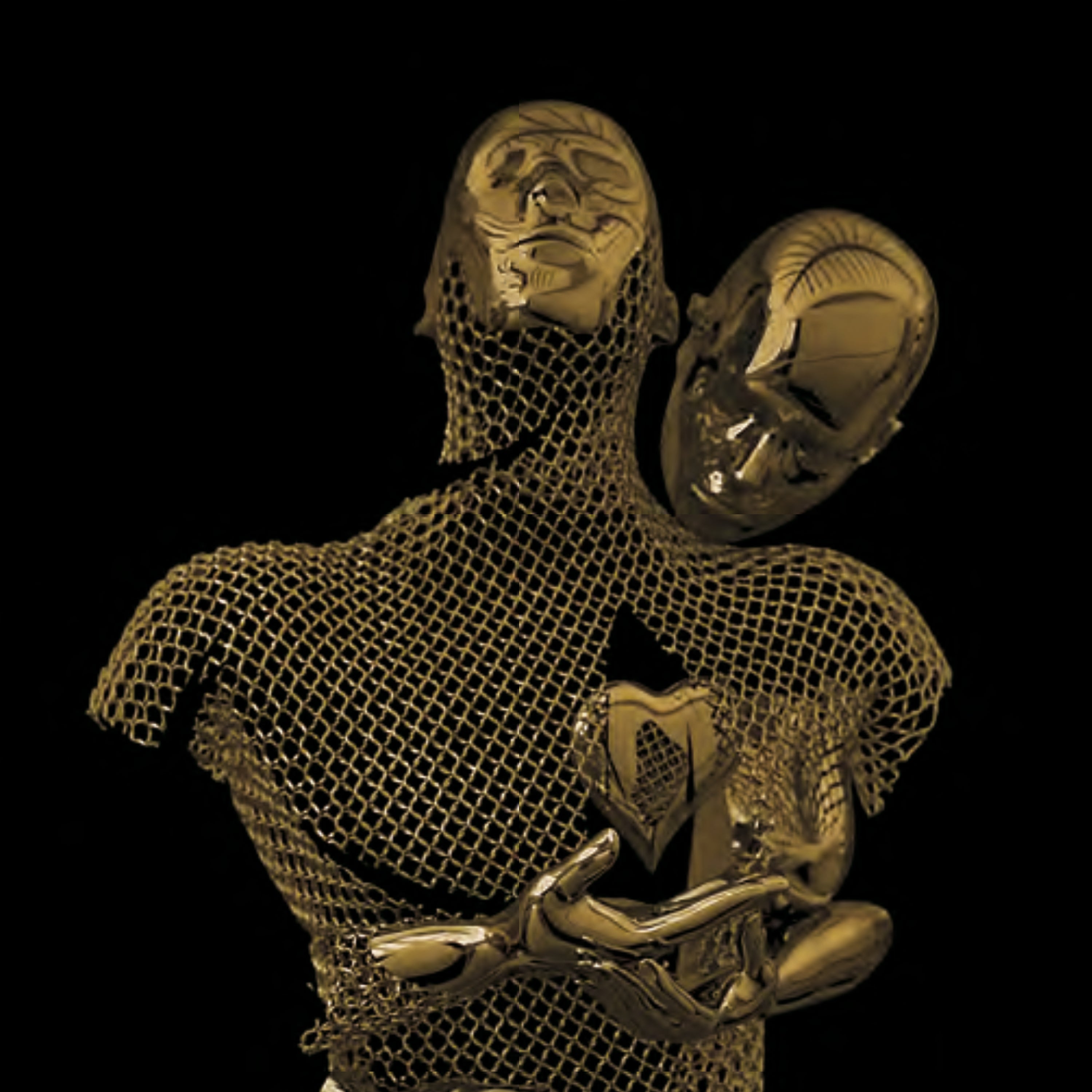 Tris di quadro in vetro TRILOGY GOLD