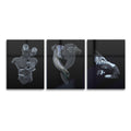Tableau en verre TRILOGIE ARGENT