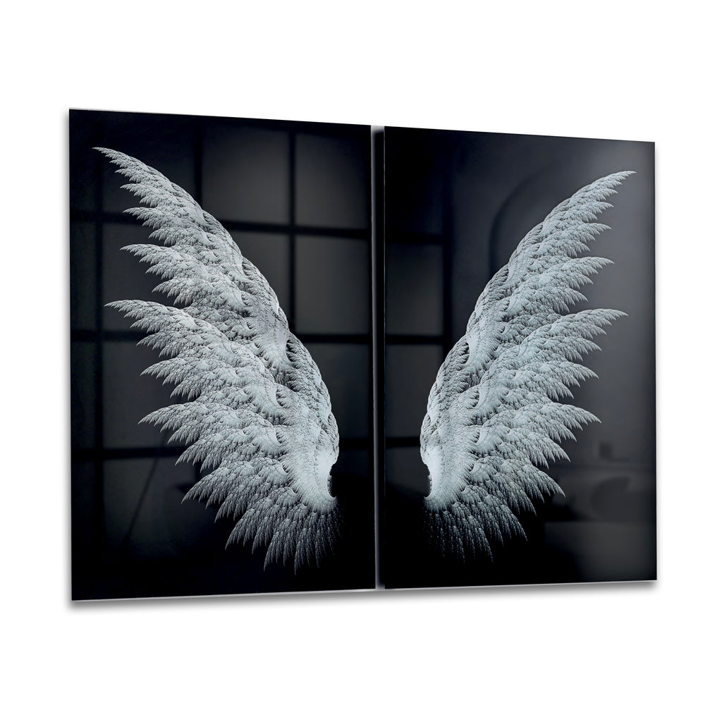 Coppia di quadro in vetro WINGS