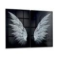 Coppia di quadro in vetro WINGS